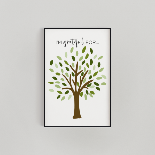 Oversized Grateful Tree (Write on the leaves)